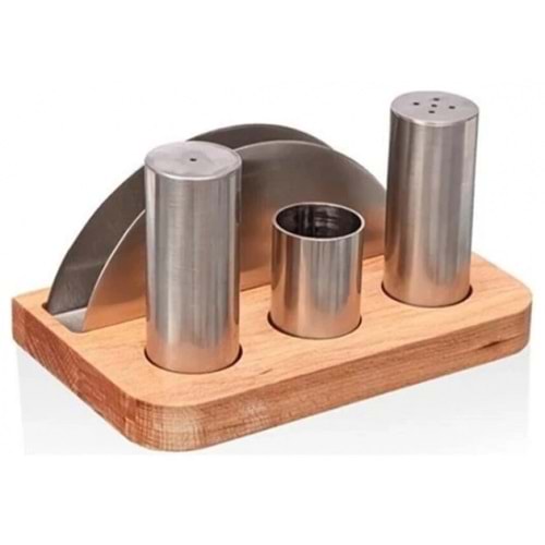 KISMET KBT121 TUZLUK TAKIMI PEÇETELİKLİ 4 LÜ