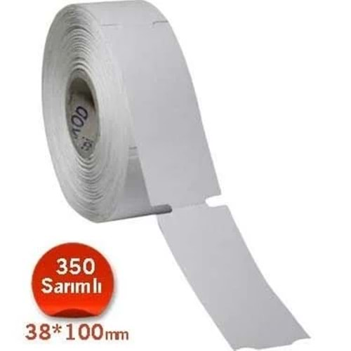 TERMAL RAF ETİKET 350 Lİ 100X38MM YANDAN ÇTN*176