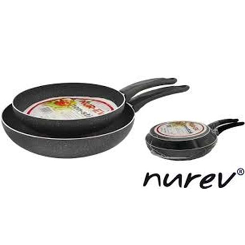 NUR-EV TAVA SETİ 2 Lİ 20-24 CM GRİ*6