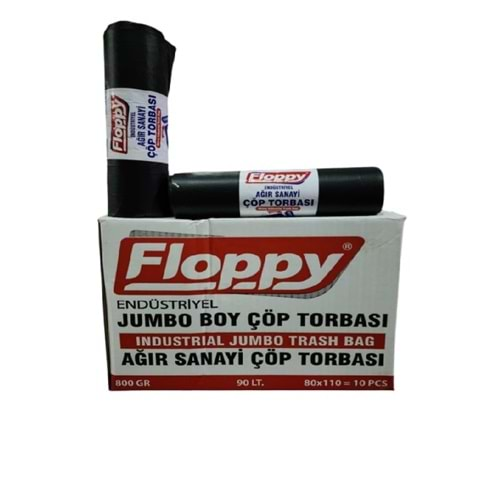 5973 FLOPPY ÇÖP TORBASI AĞIR SANAYİ JUMBO 800 GR. 80X110 CM*10