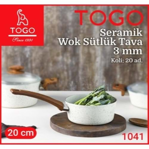 1041 TOGO-AS 20CM 3MM ULTRA GRANİT WOK SÜTLÜK TAVA *20