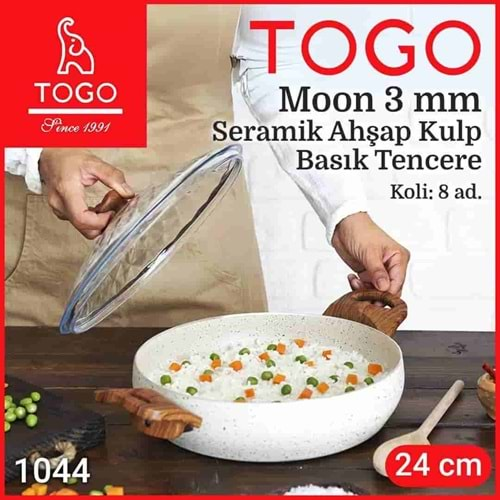 1044 TOGO ULTA GRANİT BSK TENCERE AHŞAP KULP 24 CM *6