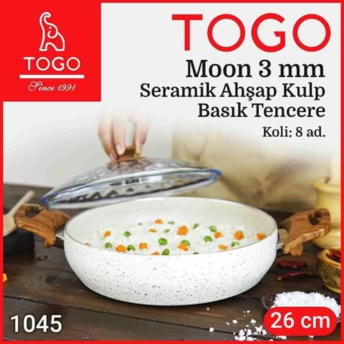 1045 TOGO ULTA GRANİT BSK TENCERE AHŞAP KULP 26 CM *6