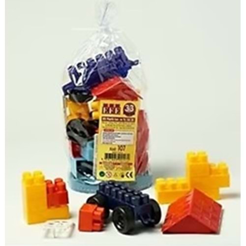 EFE OYUNCAK 107 ZEKA BLOKLARI LEGO 33 PRÇ. PVS*105