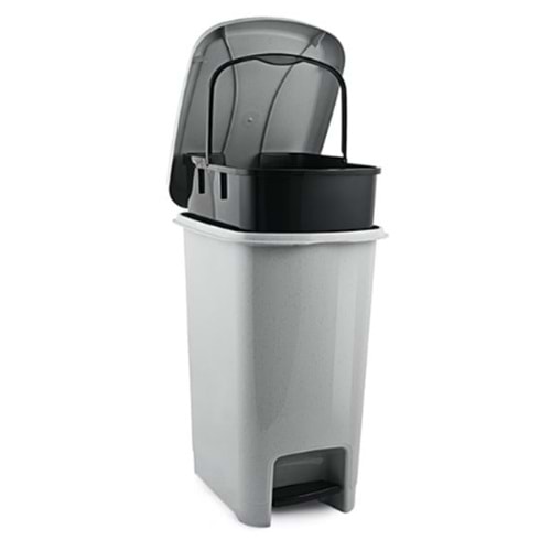 ÜÇSAN M1053 SLİM PEDALLI ÇÖP KOVA 12,5 LT*4