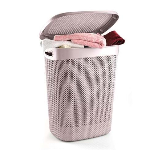 ÜÇSAN M170 DAMLA DESEN KİRLİ ÇAMAŞIR SEPET 43 LT*6