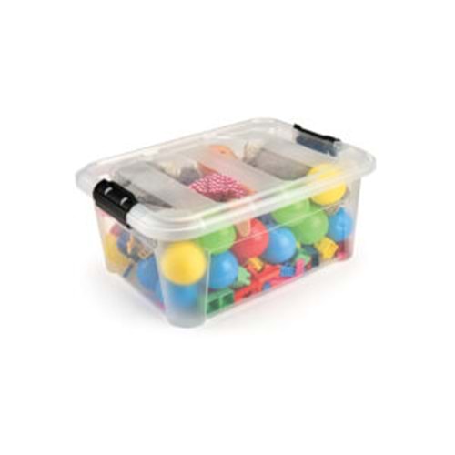 ÜÇSAN M1804 KAPAKLI DÜZENLEYİCİ KASA ŞEFFAF 30 LT*6
