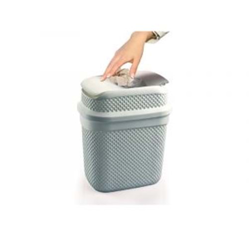 ÜÇSAN M134 DAMLA DESEN GİRDAP ÇÖP KOVASI 16 LT*6