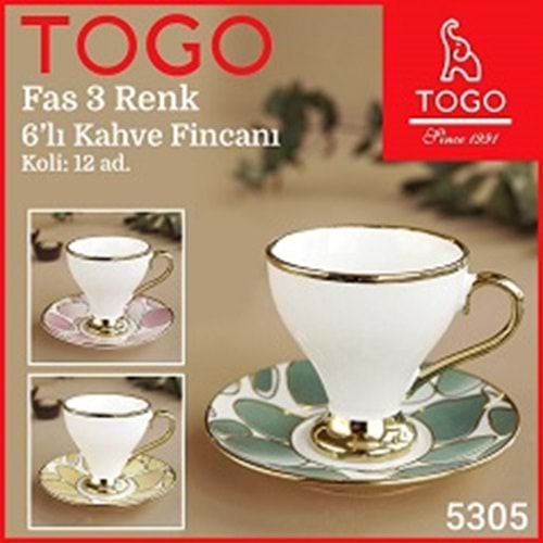 TOGO 5305 QS05 FAS 3 RENK FİNCAN TAKIMI*12