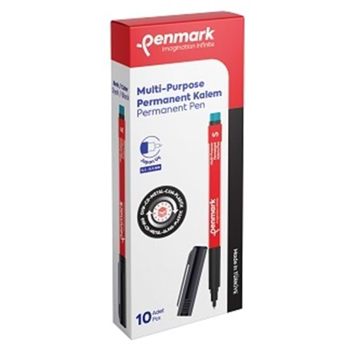 PENMARK HS20501 ASETAT KALEM (S) SİYAH 0,1-0,03MM*10