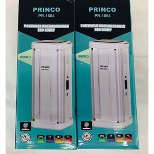PRINCO PR1664 TAŞINABİLİR ŞARJ EDİLEBİLİR FENER*40