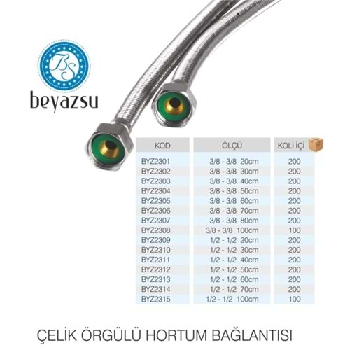 BEYAZSU FLEX CM TEK BAŞLIK 50 CM*200
