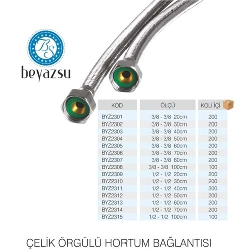 BEYAZSU FLEX CM KARTAL BAŞLIK 70 CM*200