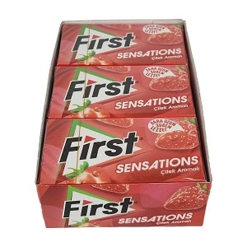 FİRST SAKIZ SENSATIONS ÇİLEK AROMALI*12