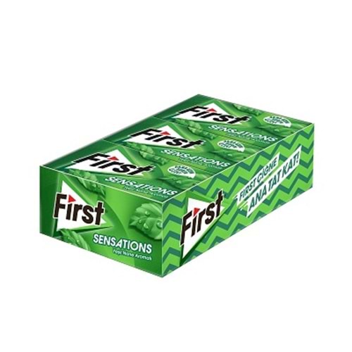 FİRST SAKIZ SENSATIONS YEŞİL NANE AROMALI*12