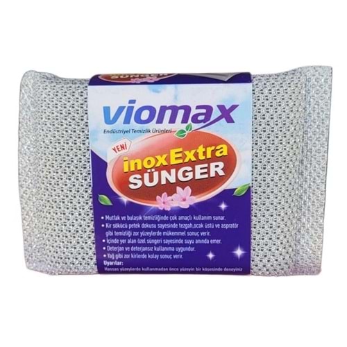 TM785 VİOMAX İNOX EXTRA TEMİZLİK SÜNGERİ 2 Lİ