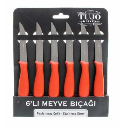 YAKUT 6103 TUJO 6 LI ASKILI MEYVE BIÇAK SETİ *72