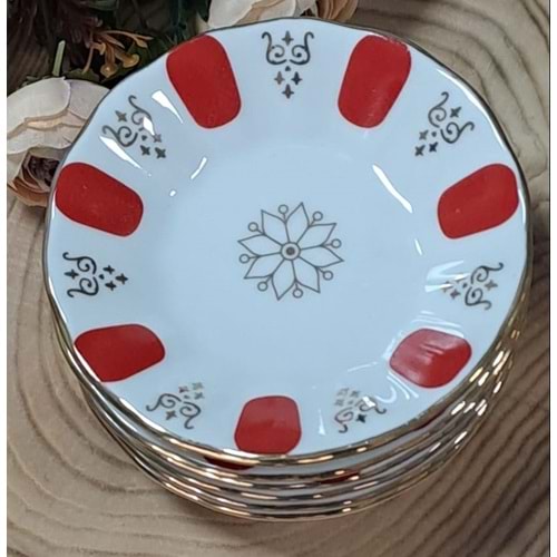 CKR23627 COOKER PORSELEN ÇAY TABAĞI 12 Lİ *18