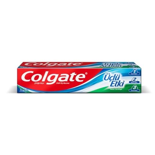 COLGATE DİŞ MACUNU ÜÇLÜ ETKİ 75ML*12(72)