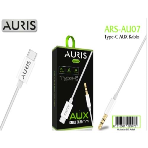 AURİS ARS-AU07 TYPE-C AUX KABLO 3.5 MM *20