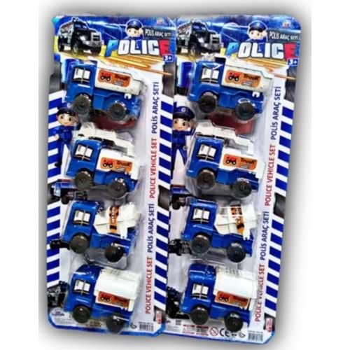 IMG160 POLİS ARAÇ SETİ 4 LÜ *85