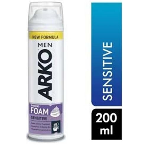 ARKO TRAŞ KÖPÜK 200 ML SENSİTİVE *6*24