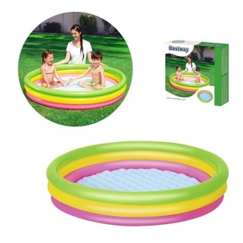 BESTWAY 51104 3H ŞİŞME ZEMİN HAVUZ 102X25 CM