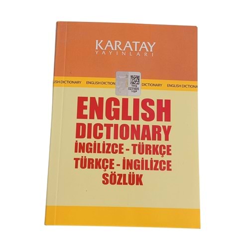 KARATAY İNGİLİZCE SÖZLÜK 1.HM KARTON KAPAK