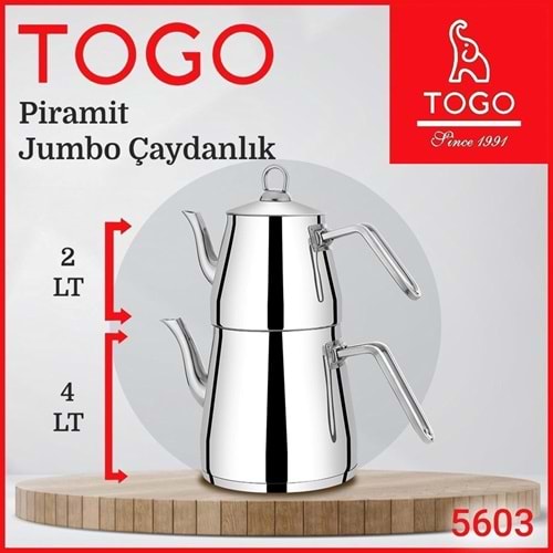 TOGO 5603 PRAMİT JUMBO ÇAYDANLIK *6