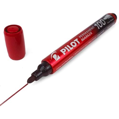 PİLOT PERMANENT MARKER 100-KIRMIZI