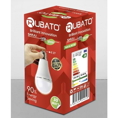 RUBATO RBT030 LED AMPUL ŞARJLI 30 W