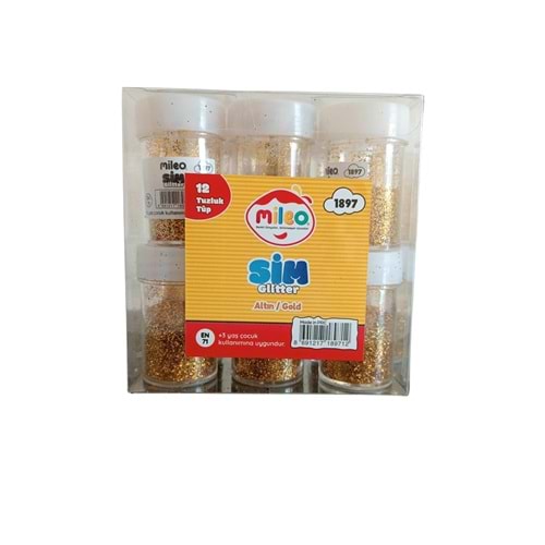MİLEO 1897 TOZ SİM TEK RENK 8GR TÜP ALTIN*12