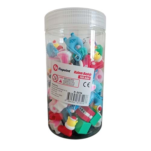 FİXPOİNT P3516 FİGÜRLÜ KALEM BAŞLIĞI 100LÜ
