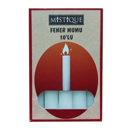 MİSTİQUE FENER MUMU 10 LU *36