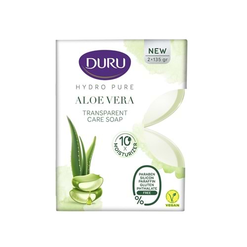 DURU HYDROPURE ALOE VERA BAKIM SABUNU 2X135G *18
