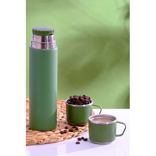 1050G PENGUEN GİNA KAMP TERMOSU BARDAKLI 500ML*12