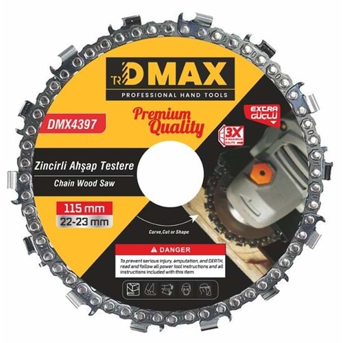 DMX4397 DMAX ZİNCİRLİ AHŞAP TESTERE 115MM*25