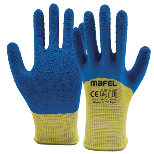 MAFEL MF082 LATEKS FOAM ELDİVEN SARI MAVİ*12