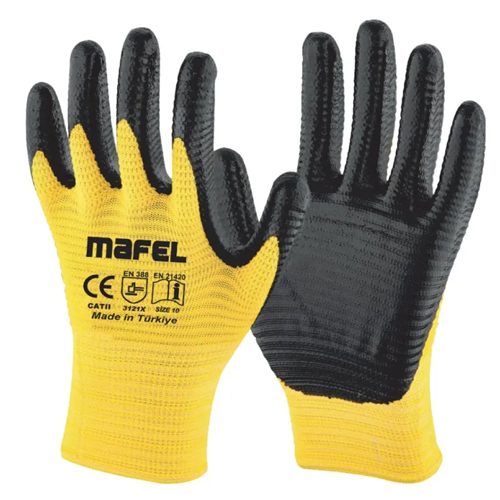 MAFEL MF130 ZEBRA EKSTRA KAVRAMA ELDİVEN SARI SİYAH*12