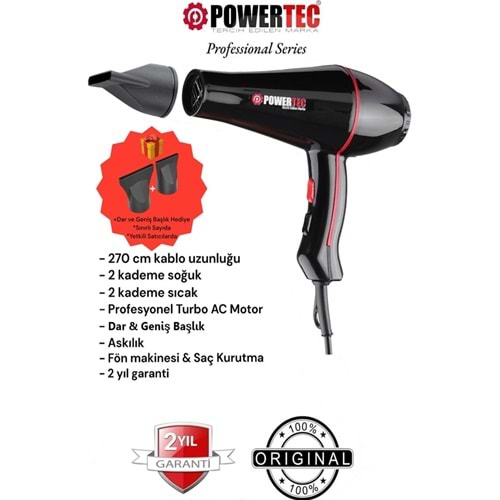 POWERTEC TR601 FÖN MAKİNESİ