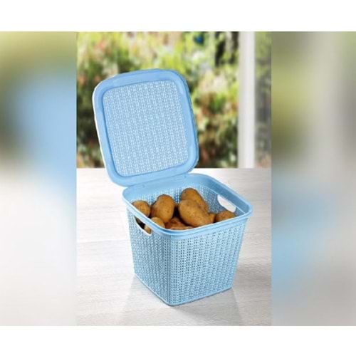 ÜÇSAN M071 ÖRGÜ DESENLİ SEPET 15L *12