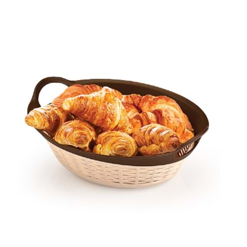 ÜÇSAN M1259 RATTAN DESENLİ ÇİFT RENK SEPET 2,6L *24