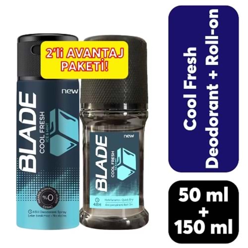 BLADE COOL FRESH 150ML DEO+50ML ROL ON *12