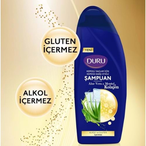 DURU ŞAPUAN KOLEJEN-ALOE VERA-MENTOL 700ML *12
