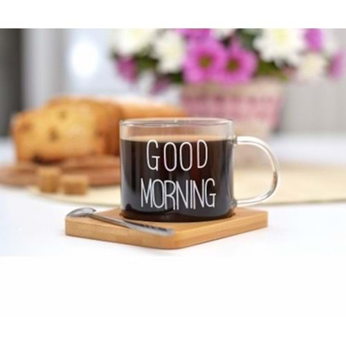 CEBE HOME CE2737 CAM KUPA BARDAK GOOD MORNİNG 6LI *24