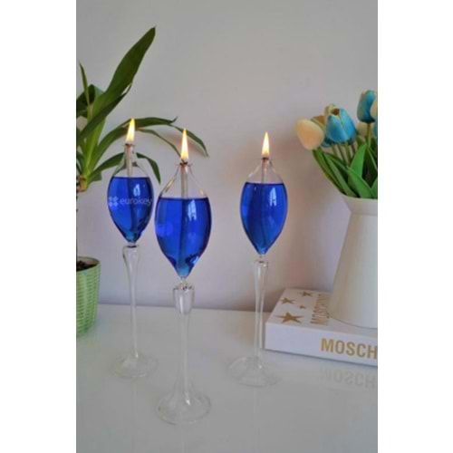 MANOR HOME MNR-KNDL01 3 LÜ AYAKLI CAM KANDİL FIÇI