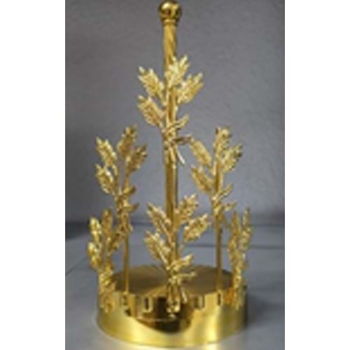 MANOR HOME MNR-HL9381 ZEYTİN DALI METAL HAVLULUK GOLD