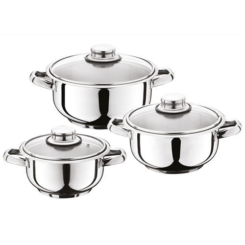 MANHEIM G176 ÇELİK GÜVEÇ TENCERE SETİ 14/16/18