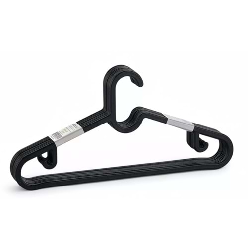 AVCILAR AV125 SLİM SİYAH ELBİSE ASKISI 10LU*36