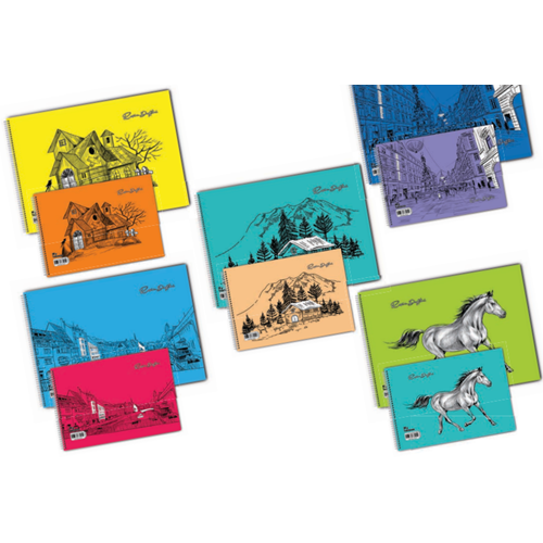 TOKAÇ TOK1030 MY LESSON 25 YP 34X48 PP TELLİ RESİM DEFTERİ *48